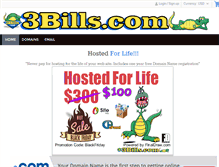 Tablet Screenshot of 3bills.com
